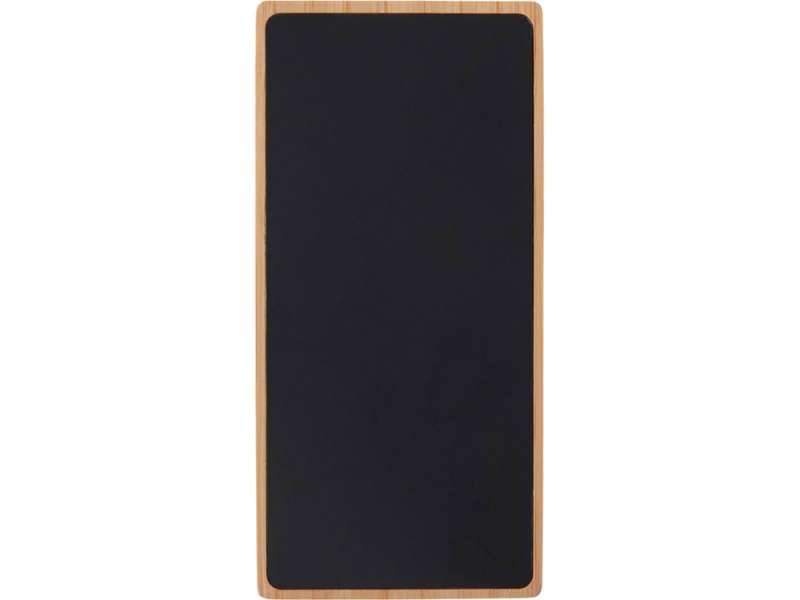 Внешний аккумулятор с подсветкой лого и солнечной панелью Reedia S1, 10000 mAh, бамбук, черный №10