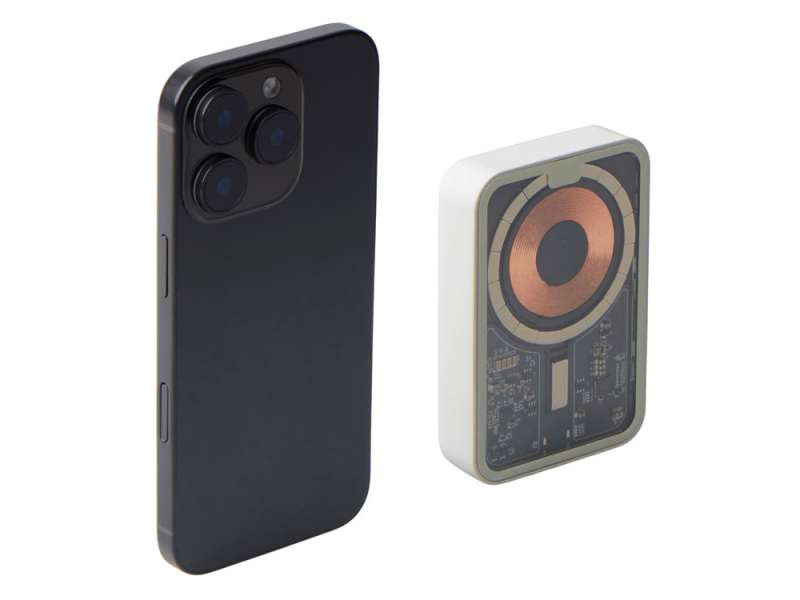 Беспроводной магнитный внешний аккумулятор с QCPD MagnifIQ, 10000 мАч, 15 Вт, белый №4