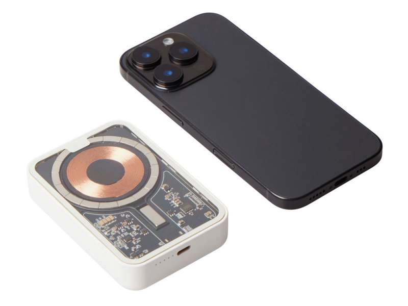 Беспроводной магнитный внешний аккумулятор с QCPD MagnifIQ, 10000 мАч, 15 Вт, белый №2