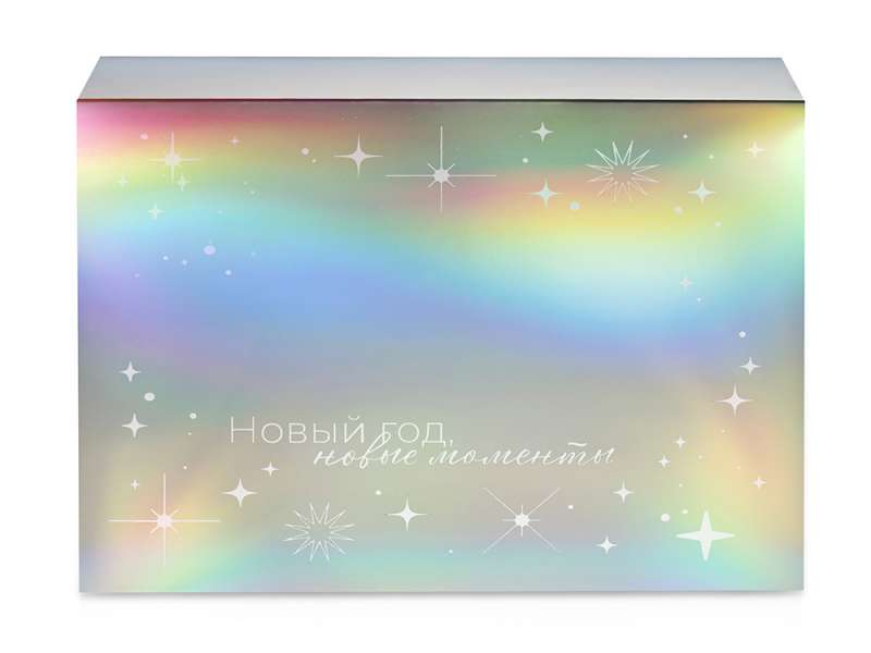 Подарочная коробка с голографическим шубером Aurora, XL, вн. размер 300х235х105 мм. №7