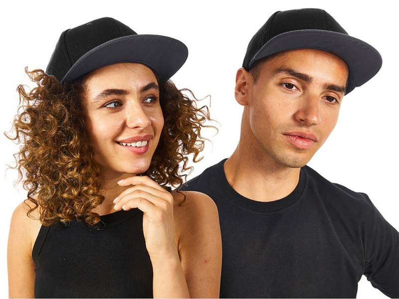 Бейсболка с прямым козырьком Los Angeles 2.0, черный/серый меланж Бейсболка с прямым козырьком Los Angeles 2.0, черный/серый меланж