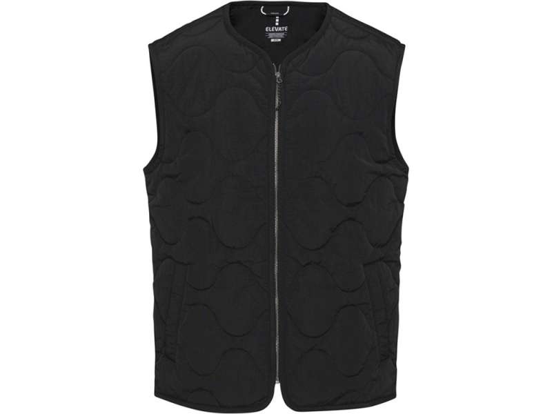 Quartz утепленный жилет унисекс из переработанного материала GRS - сплошной черный №2