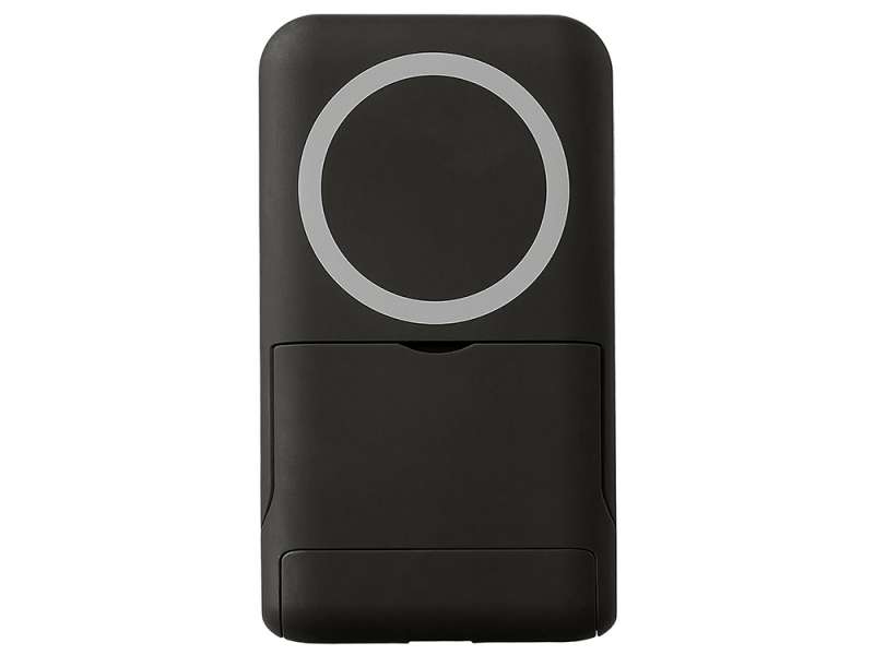 Беспроводной внешний аккумулятор с подсветкой лого и подставкой Magflash, 10000 мАч, 15 Вт, черный №15