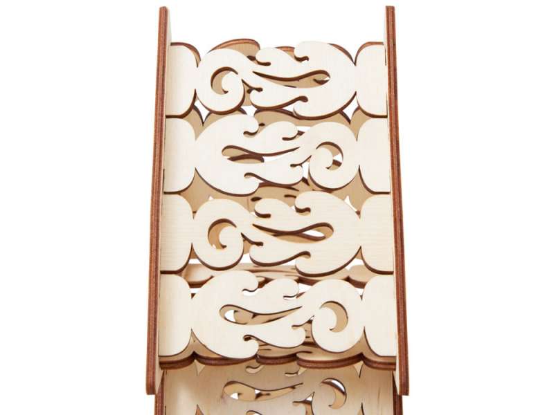 Шкатулка из фанеры в виде елки Firytale , серебристая №2