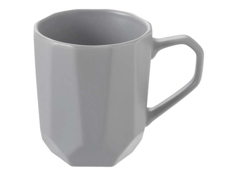 Кружка с гранями Amery, 310мл, серый матовый №2
