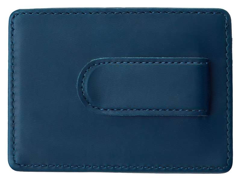 Картхолдер для двух карт и наличных денег с зажимом Crave, темно-синий №3