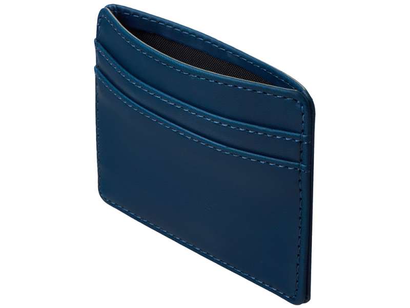 Картхолдер для двух карт и наличных денег с зажимом Crave, темно-синий №6