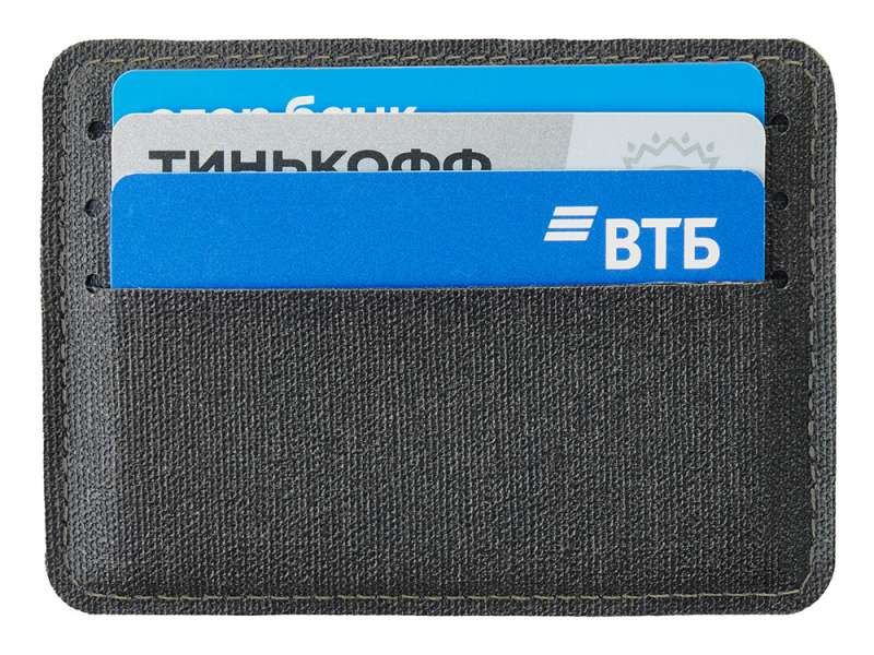 Подарочный набор Consul: обложка для паспорта и картхолдер, серый №14