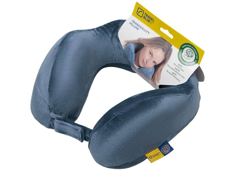 Подушка для путешествий с эффектом памяти Travel Blue Tranquility Pillow, увеличенная (212), цвет синий №5