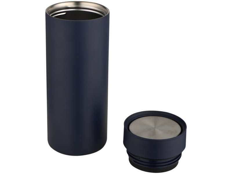 Illuminate бутылка для воды объемом 650 мл из переработанной нержавеющей стали RCS с двойными стенками и набором из 3 крышек - Синий Navy №4