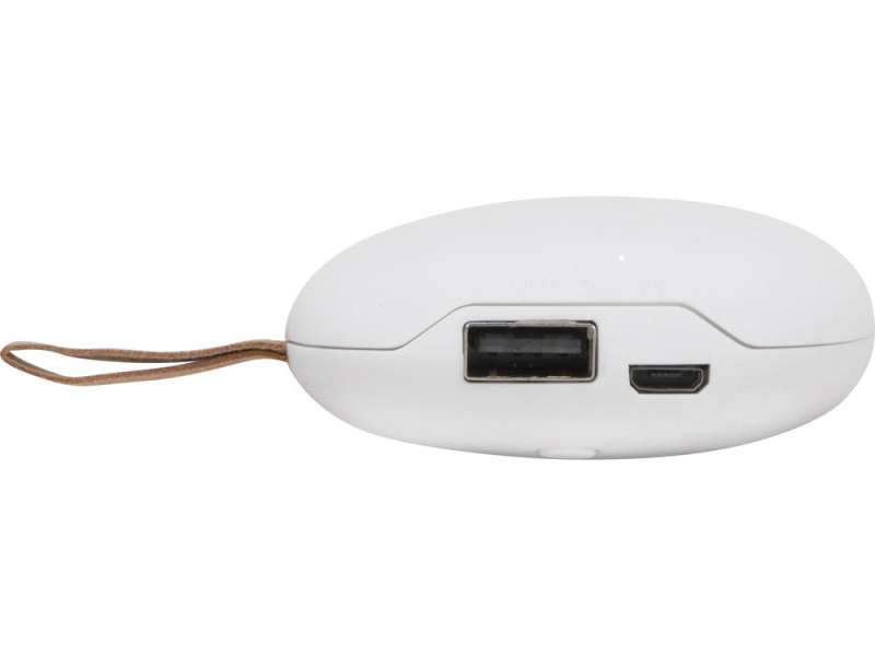 Внешний аккумулятор в форме камня Stone, 5200 mAh, белый (Р) №5