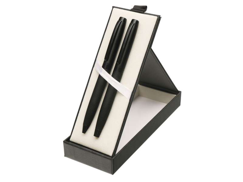 Подарочный набор из 2-х ручек Kafka, черный Подарочный набор из 2-х ручек Kafka, черный