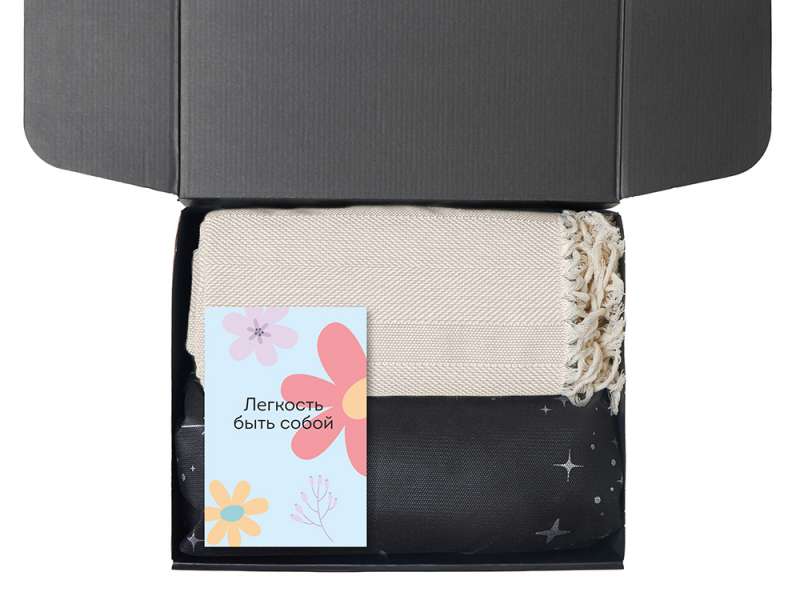 Подарочный набор Re:f. Shelter  с пледом, зеркалом, свечой и диффузором №8