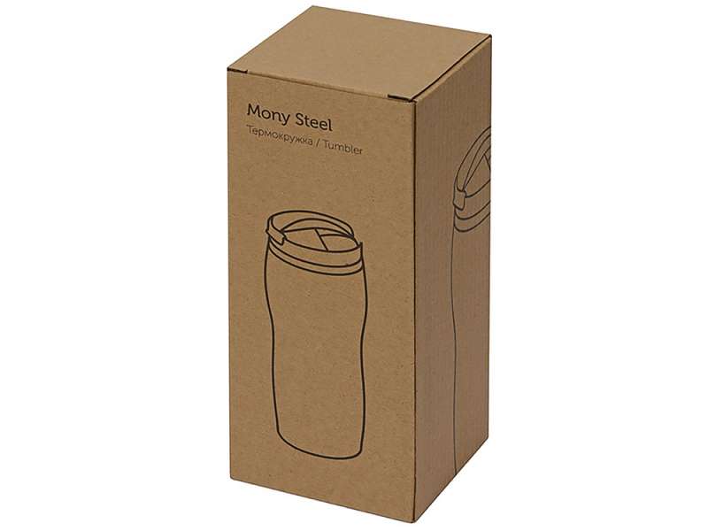Термокружка Mony Steel 350 мл, soft touch, оливковый №4
