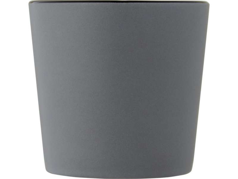 Cali Керамическая кружка объемом 370 мл с матовой отделкой - сплошной черный / Matted Grey №6