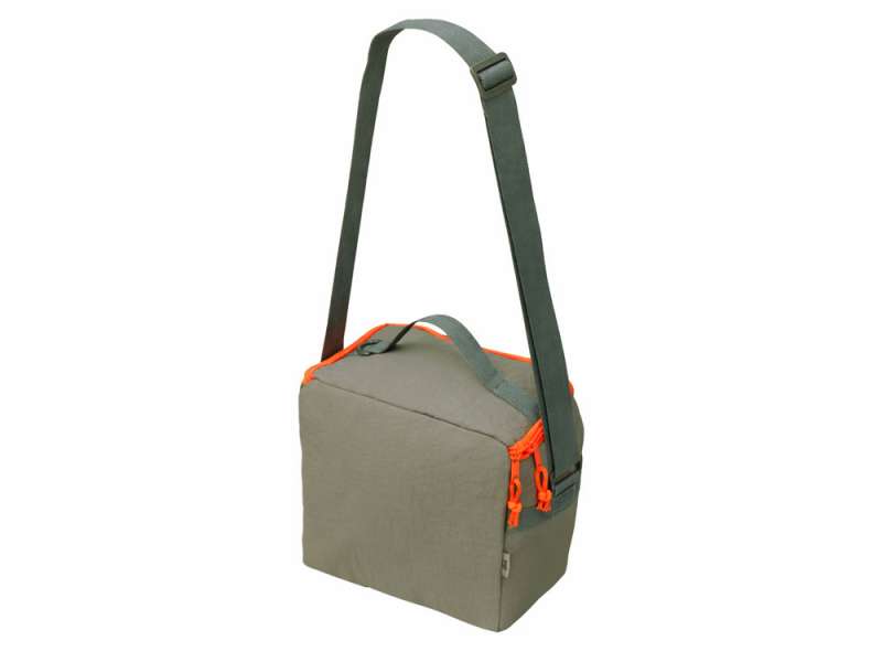 Изотермическая сумка-холодильник Neo Classic c контрастной молнией, серый/оранжевый №2