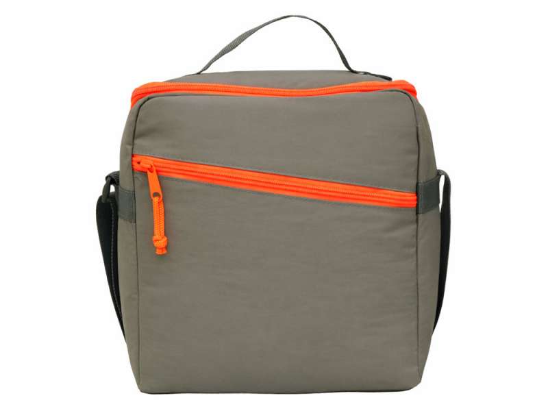 Изотермическая сумка-холодильник Neo Classic c контрастной молнией, серый/оранжевый №7