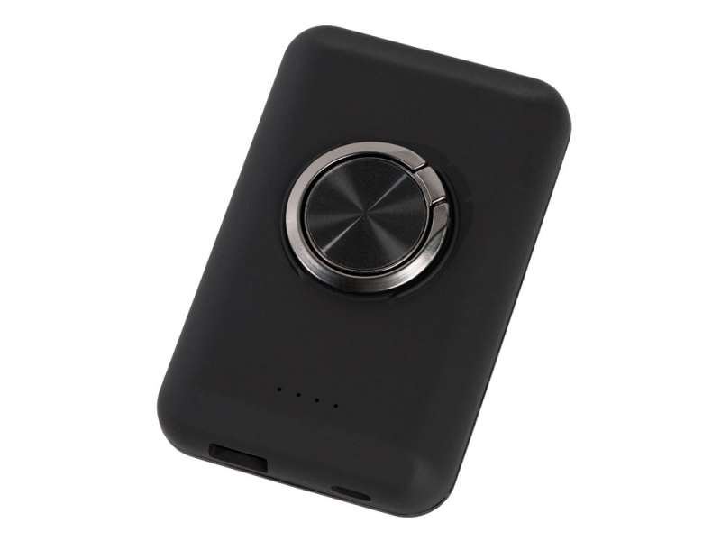 Магнитный беспроводной внешний аккумулятор MagnetIQ, 5000 mah, 10 W, черный (Р) №18