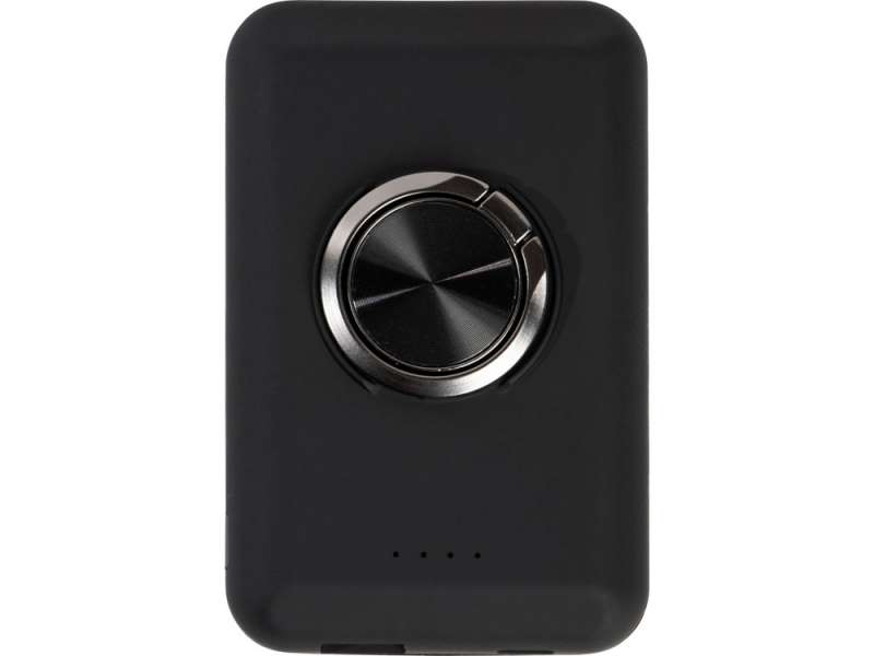 Магнитный беспроводной внешний аккумулятор MagnetIQ, 5000 mah, 10 W, черный (Р) №16