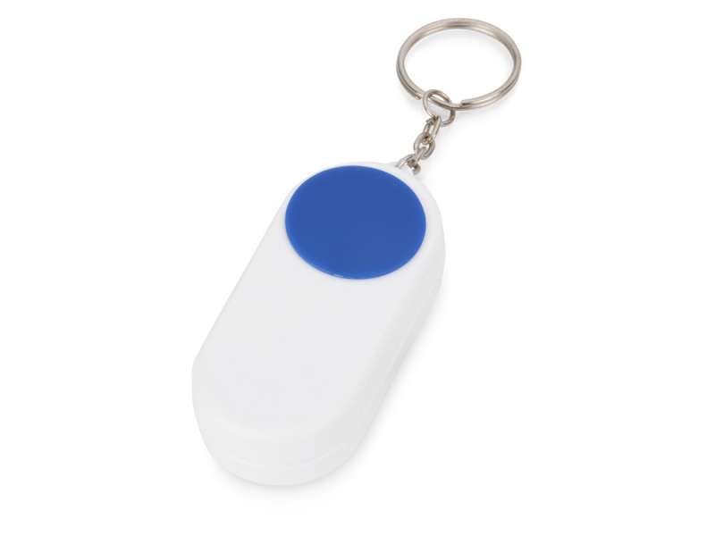 Брелок-футляр для  таблеток Pill, белый/синий