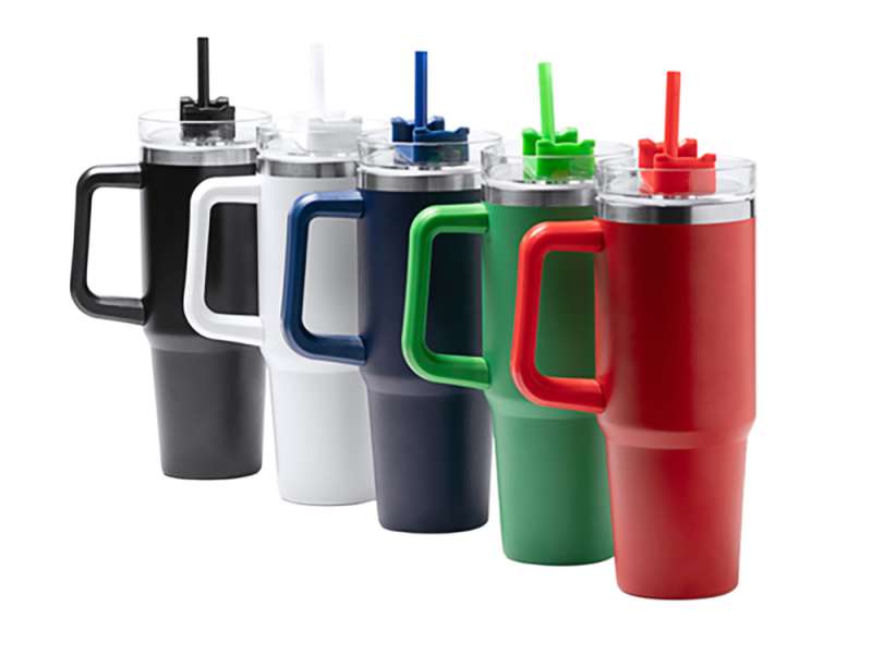 Термокружка Крэнстон с двойными стенками из переработанной нержавеющей стали, черный №2