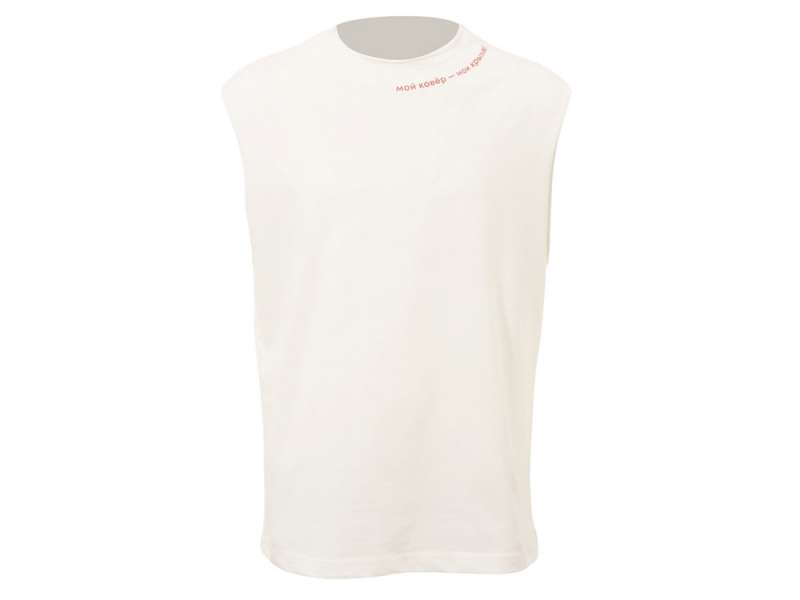 Майка оверсайз Berlin, унисекс, молочный, ДТФ текстиль и Текстильный принтер