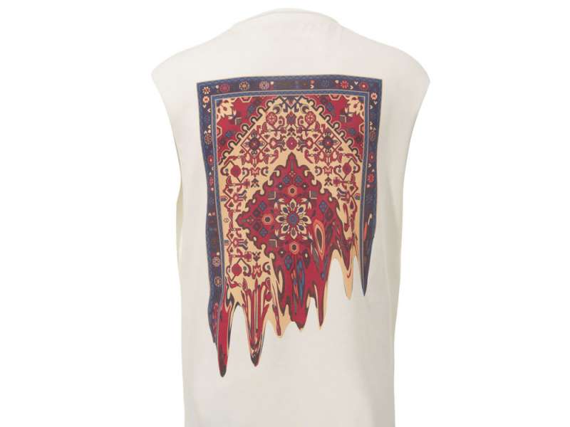 Майка оверсайз Berlin, унисекс, молочный, ДТФ текстиль и Текстильный принтер №2