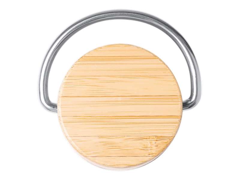 Термобутылка Мэйер из нержавеющей стали, с бамбуковой крышкой, серебристый №5