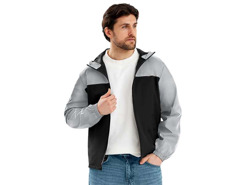 Ветровка светоотражающая Рефлектор гибрид, светоотражающий/черный Ветровка светоотражающая Рефлектор гибрид, светоотражающий/черный