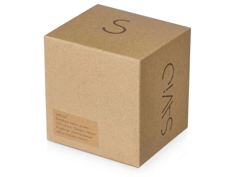 Водяные часы из бамбука Splash Hour, черный №5