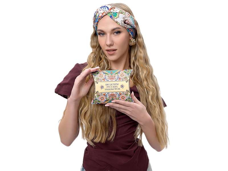 Платок Шедевры русских эмальеров №6