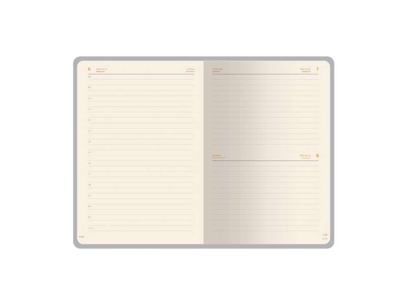 Ежедневник А5 датированный Boston 2026, бордовый с серым обрезом №2