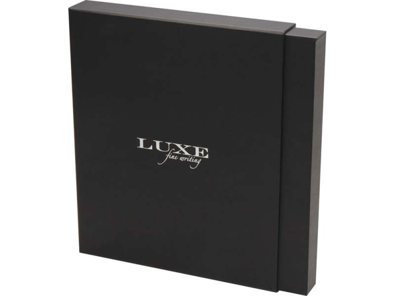 Набор Legato Elegance из блокнота формата А5 в твердой обложке и ручки-роллера, черный/белый №6