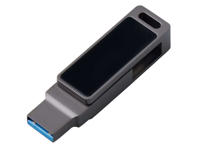 Флешка 32 ГБ USB Type-C и USB 3.0 с подсветкой лого Спинлайт №7