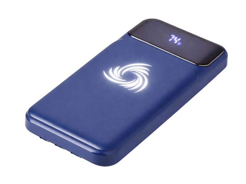 Внешний беспроводной аккумулятор c QC/PD Арти, 10000 mAh, темно-синий Внешний беспроводной аккумулятор c QC/PD Арти, 10000 mAh, темно-синий