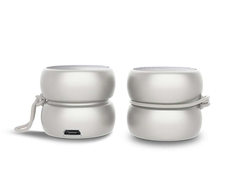 Портативные парные колонки TWS YoYo Stereo, белый Портативные парные колонки TWS YoYo Stereo, белый