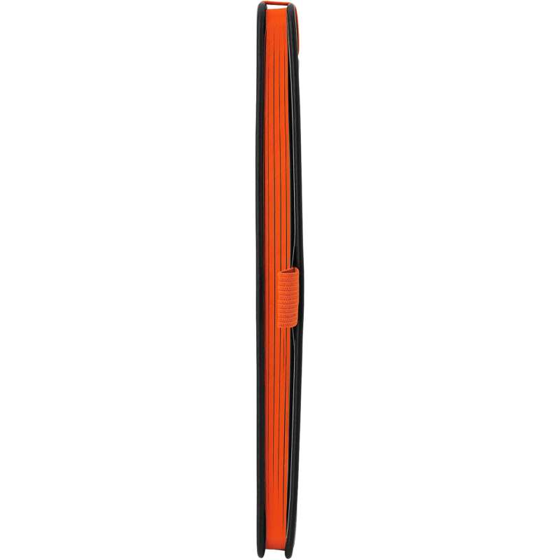 Блокнот ColorNote Black, твердая обложка A5, 80 листов, черный с оранжевым №5