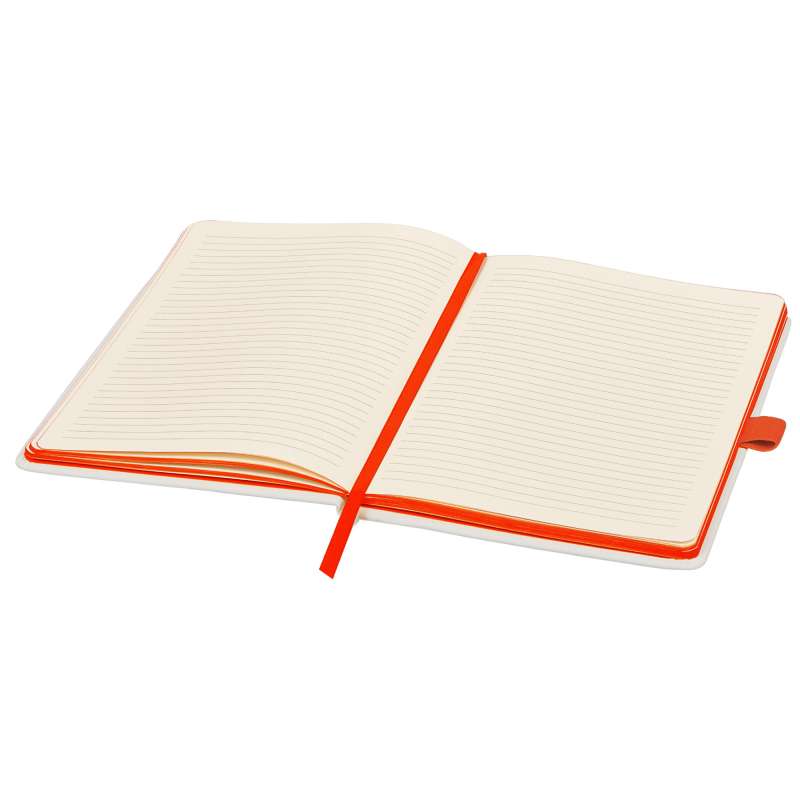 Блокнот ColorNote White, твердая обложка A5, 80 листов, белый и оранжевый №4