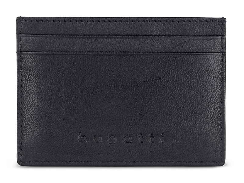 Портмоне для кредитных карт BUGATTI ЧЕРНАЯ МАГИЯ | BLACK MAGIC, с защитой данных RFID, черное, натуральная кожа козы, 10х0,5х7 см №3