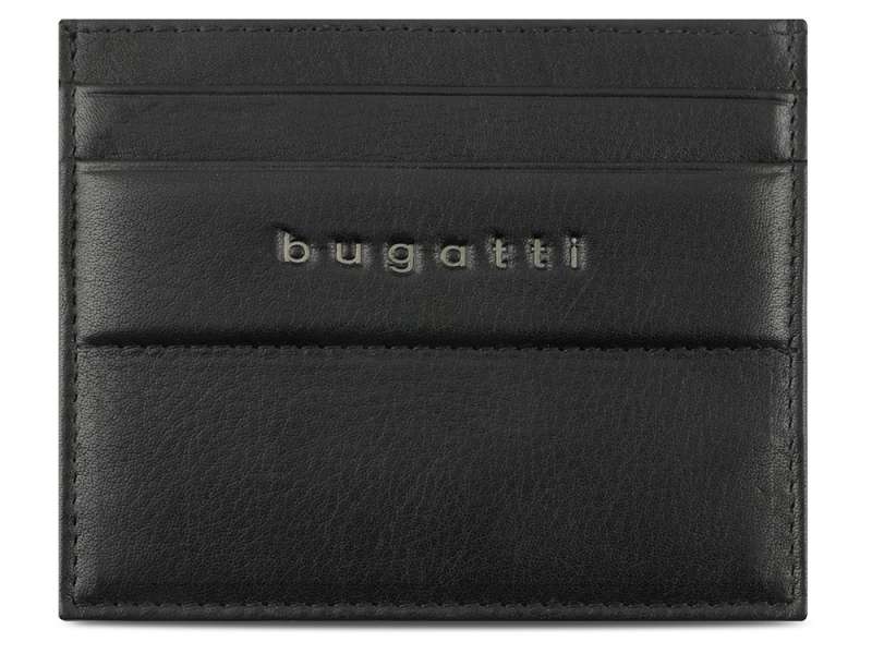 Портмоне для кредитных карт BUGATTI НОМ | NOME, с защитой данных RFID, черное, натуральная воловья кожа, 10,2х0,3х8,2 см №2