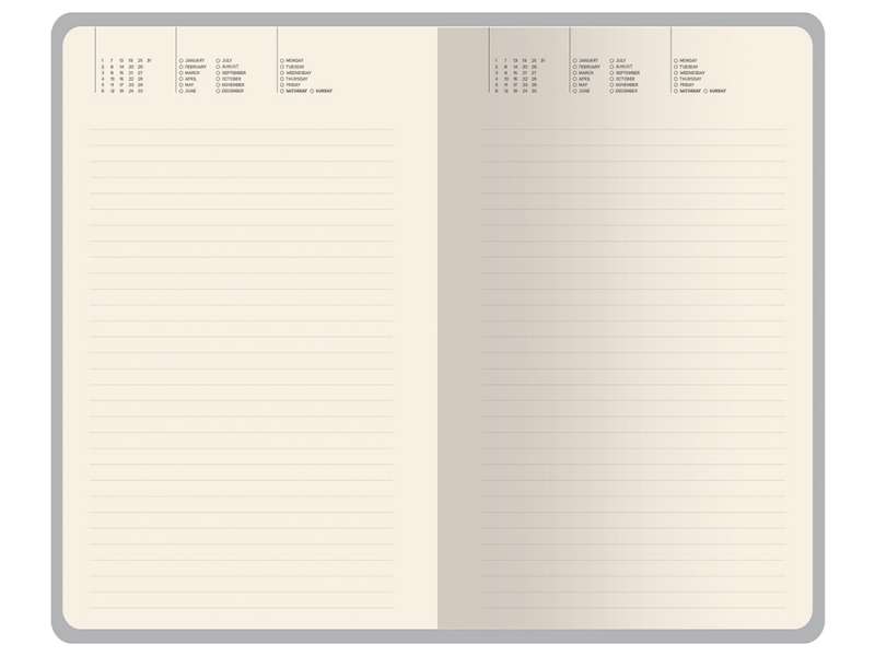 Ежедневник недатированный А5 Total beige с нашивкой, бежевый №3