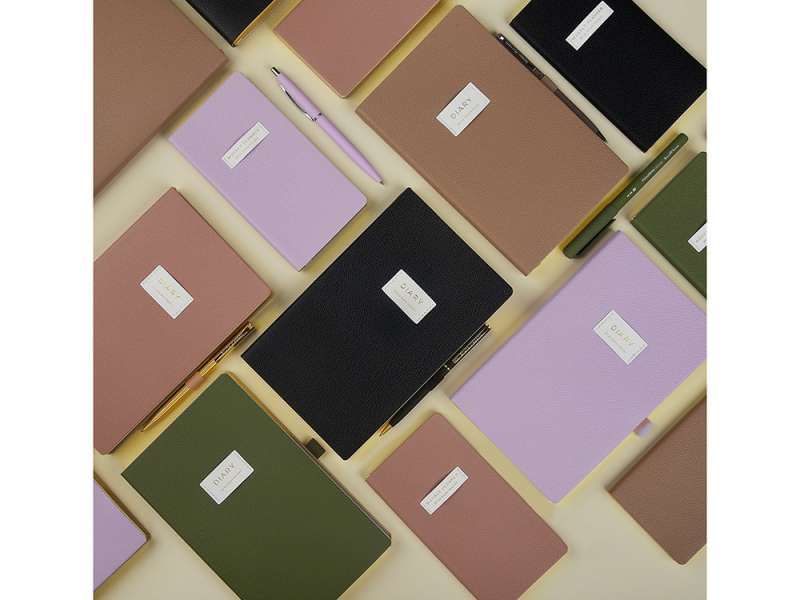 Ежедневник недатированный А5 Total beige с нашивкой, бежевый №2