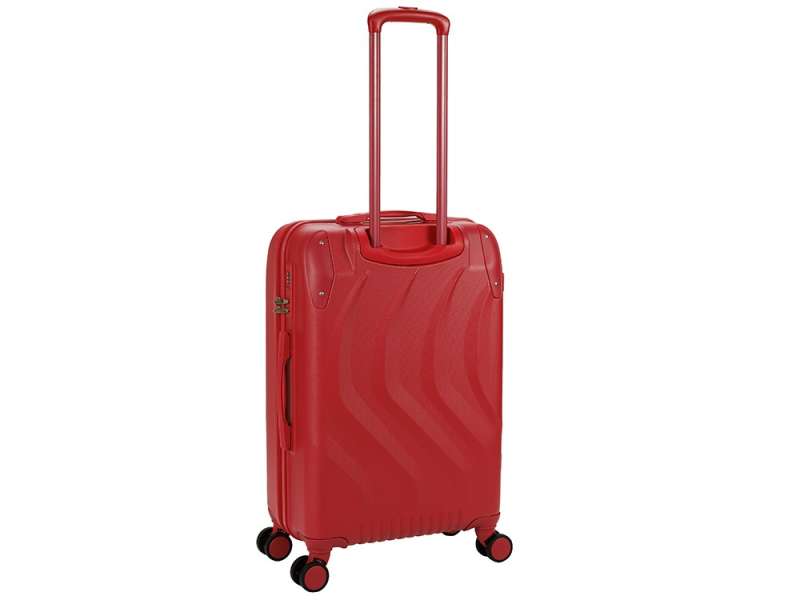 Чемодан TORBER В Отпуск, красный, ABS-пластик, 45 х 27 х 68 см, 63 л, 3,1 кг №9