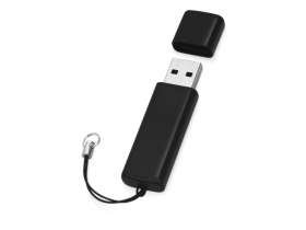 Флеш-карта USB 2.0 16 Gb металлическая с колпачком Borgir, черный №2