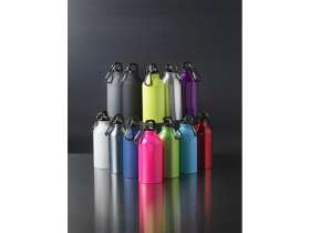 Матовая спортивная бутылка Oregon с карабином и объемом 400 мл, белый №3