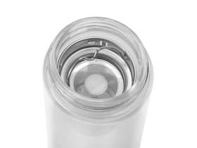 Стеклянный термос с двойными стенками и ситечком 320 мл Badachu, прозрачный №3