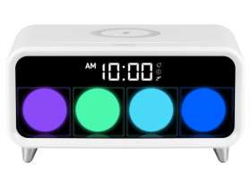 Часы с беспроводным зарядным устройством Rombica Timebox 1, белый №2