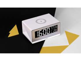 Часы с беспроводным зарядным устройством Rombica Timebox 2, белый №8
