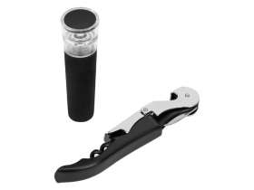 Набор аксессуаров для вина в пластиковой подарочной коробке, 2шт №10