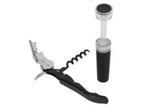 Набор аксессуаров для вина в пластиковой подарочной коробке, 2шт №9